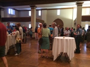 Mentoring in action: the networking event that occurred after the lightning talks by early career ornithologists that I described in my earlier post.